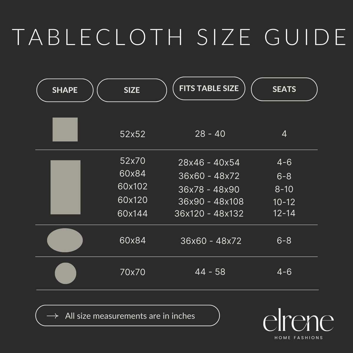 Elrene Caiden Elegance Damask Tablecloth features damask weave detail for timeless charm.