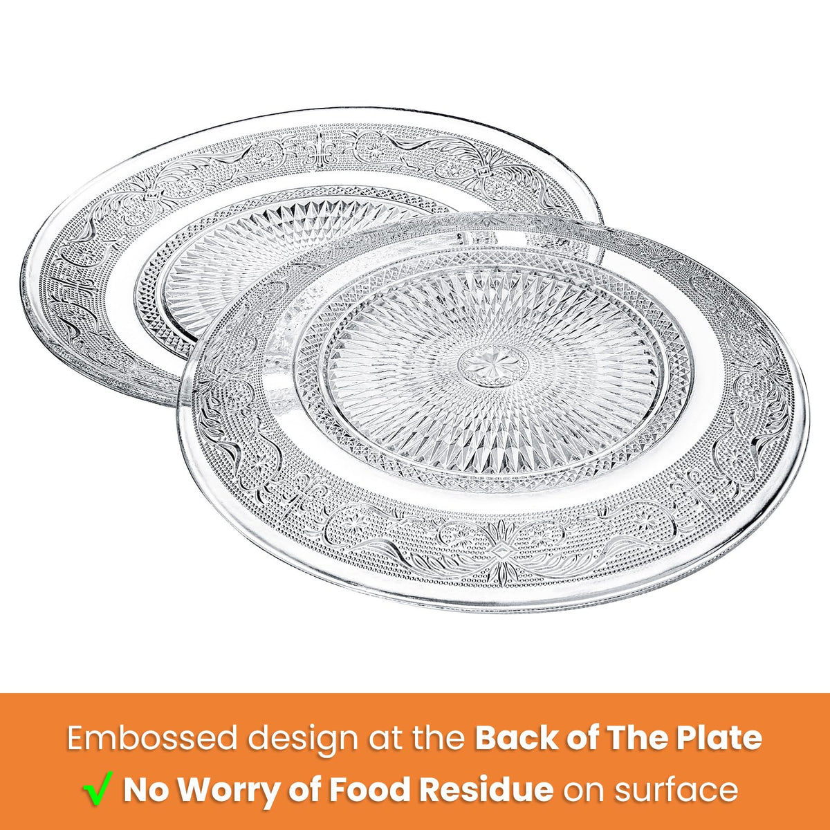 Elsjoy scroll-detail plate with subtle texture for clean food display.