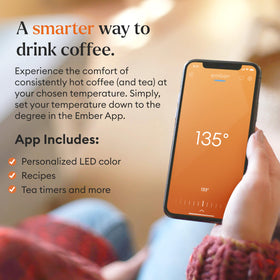 LED indicator on Ember Mug 2 signals when temperature is ideal