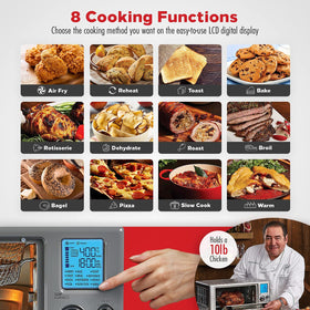 Emeril Lagasse Everyday 360 crisper tray and accessories ready for crispy air fried snacks.