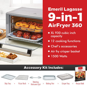 Emeril Lagasse Everyday 360 interior wide shot showing large capacity for family meals.