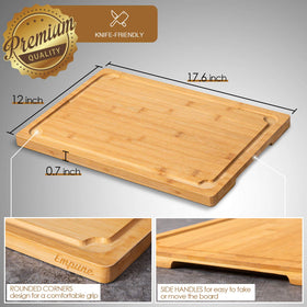 Empune bamboo cutting board close-up shows smooth surface ideal for knife work