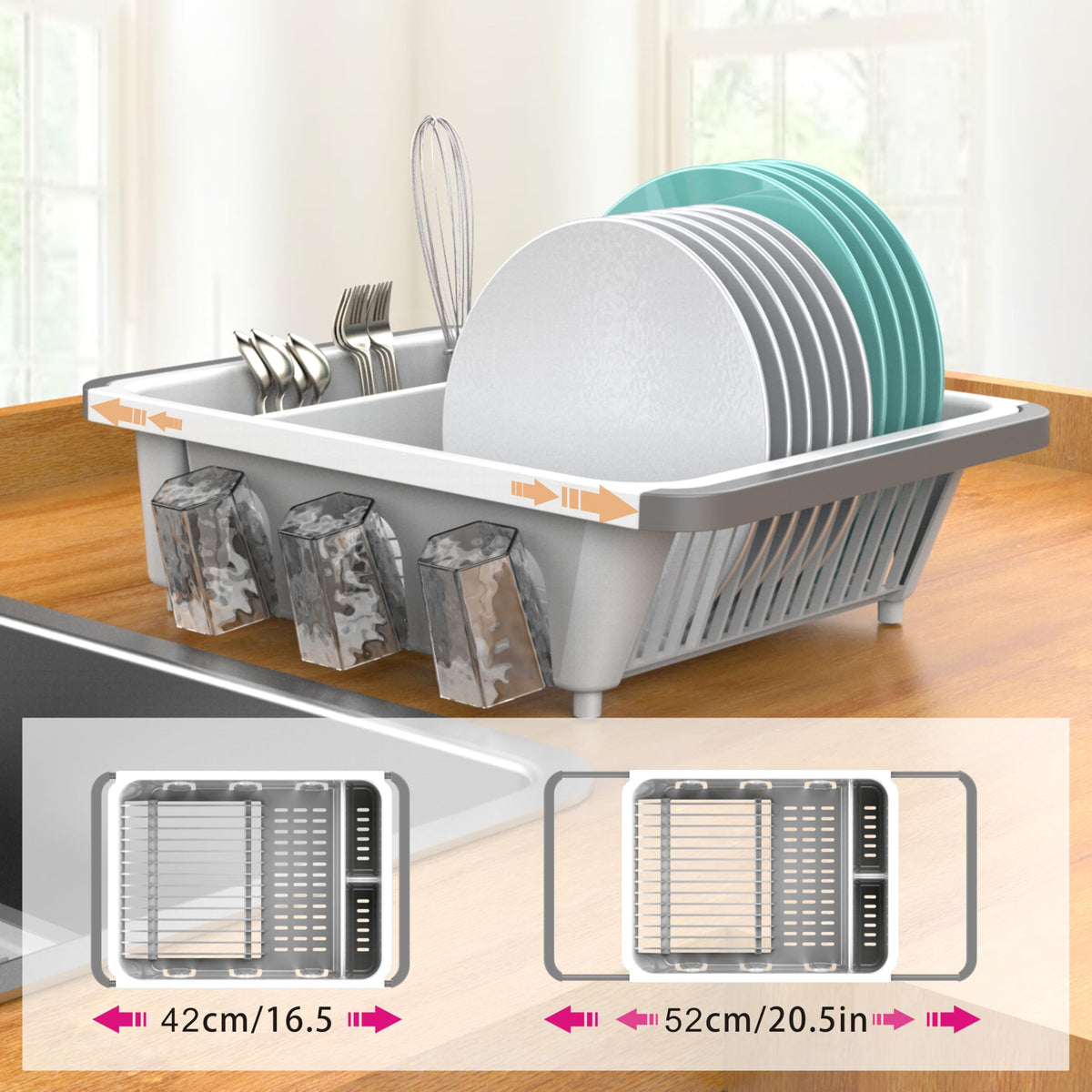 EMT ETRENDS expandable rack handles large dish loads efficiently.