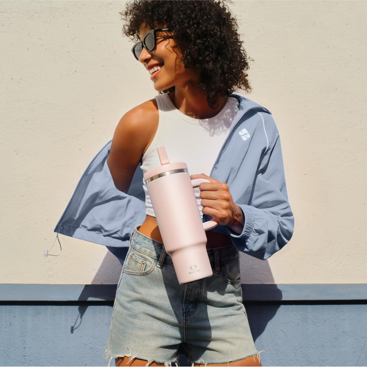 ENCOOL 32 oz tumbler Cotton Candy color adds vibrant style for everyday hydration.