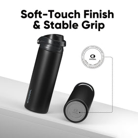 ENCOOL jet-black bottle with sleek, durable finish
