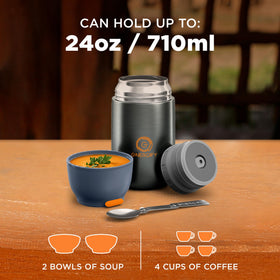 ENERGIFY lid doubles as a small bowl for versatile portions.