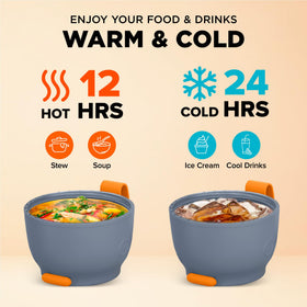 ENERGIFY vacuum insulated food jar with leak-proof seal prevents spills during transport.
