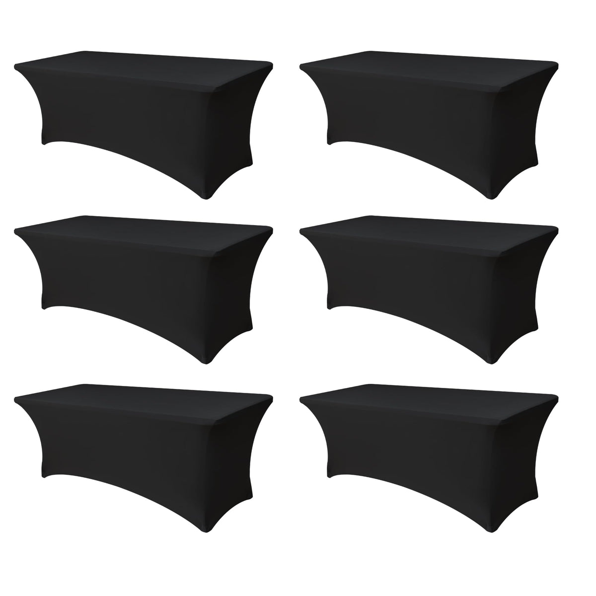 Enjoyidea spandex table cover 6ft fit enhances setup for six-foot tables.