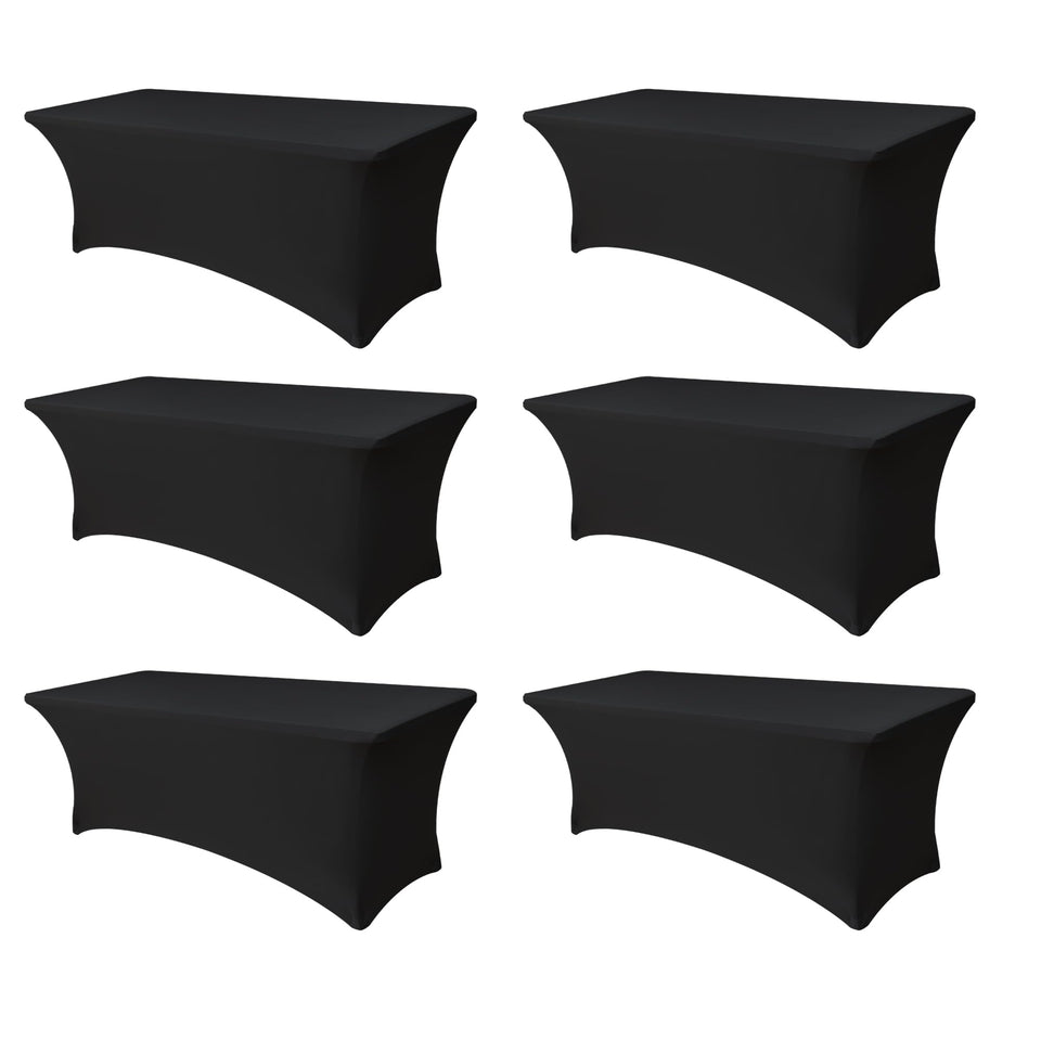 Enjoyidea spandex table cover 6ft fit enhances setup for six-foot tables.