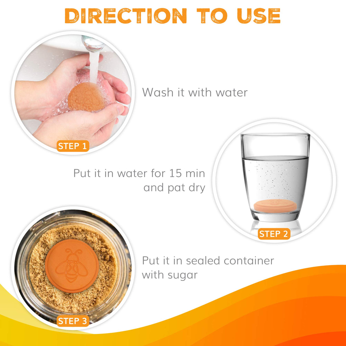 ENOLVO terracotta sugar saver disc is easy to activate and refreshes supplies.