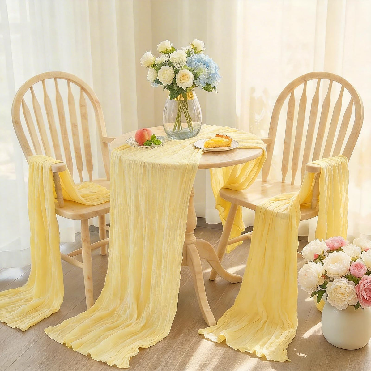 EOINBDTE table runners in multiple scenes for weddings and baby showers