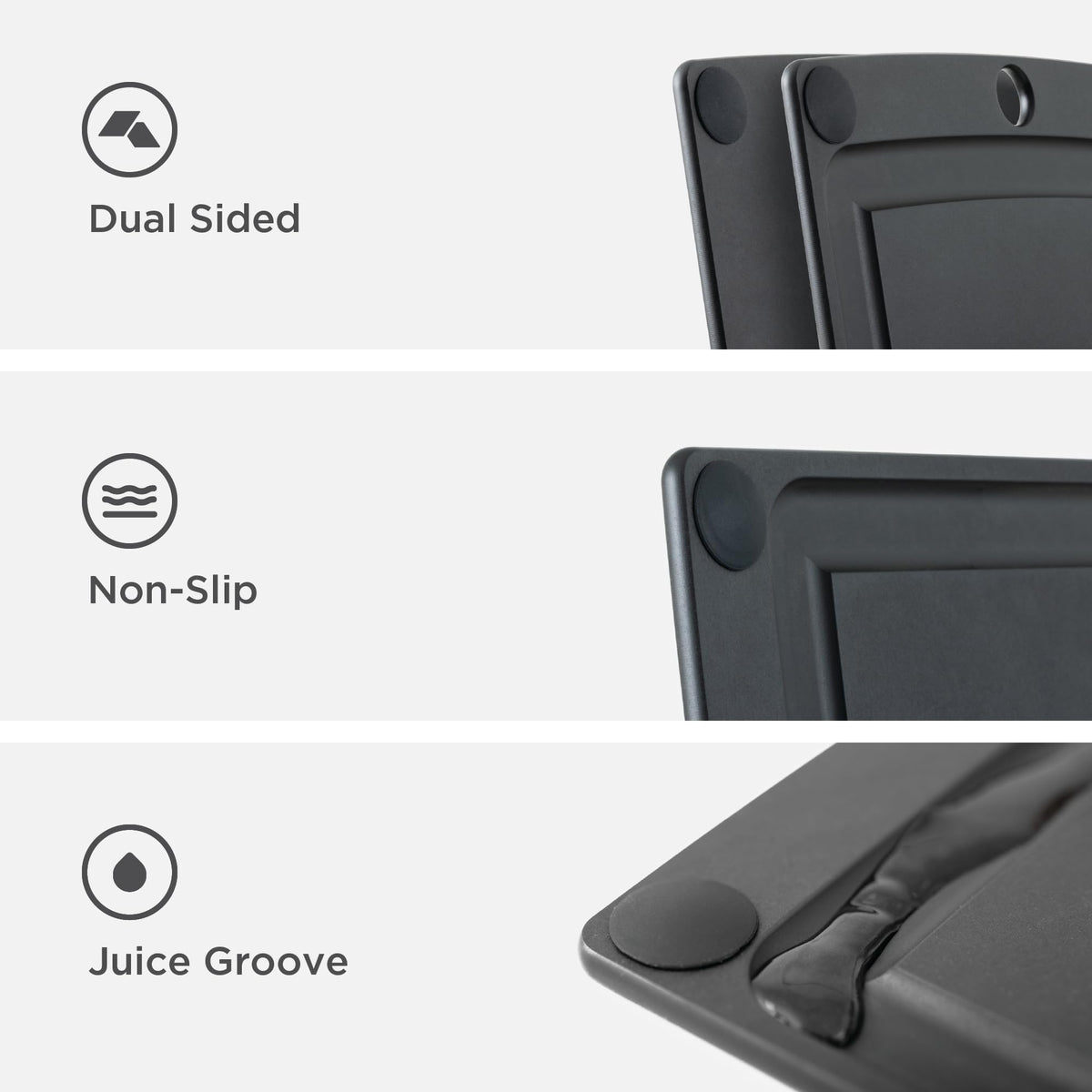 Epicurean All-In-One Cutting Board is dishwasher safe for quick cleanup.