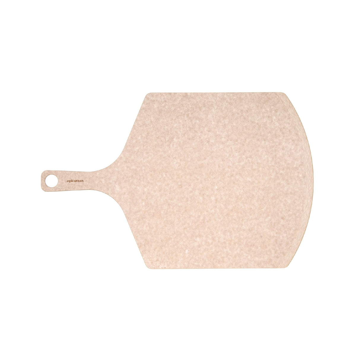 Epicurean pizza peel natural 21x14 front edge for precise pizza transfer