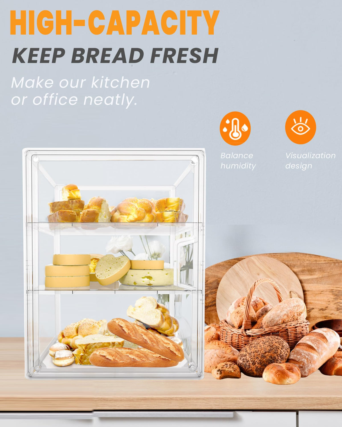 EPSUNORISE countertop setup showcases organized kitchen aesthetics.