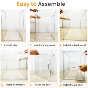 EPSUNORISE interior dividers show adjustable compartments for various items.