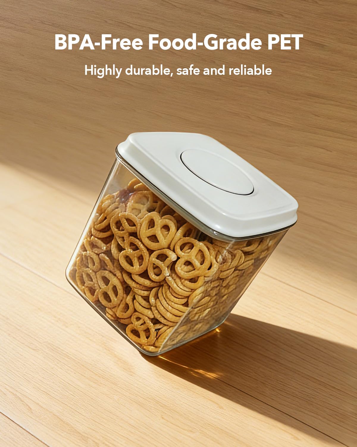EQI high clarity shows contents at a glance, great for coffee and spices.