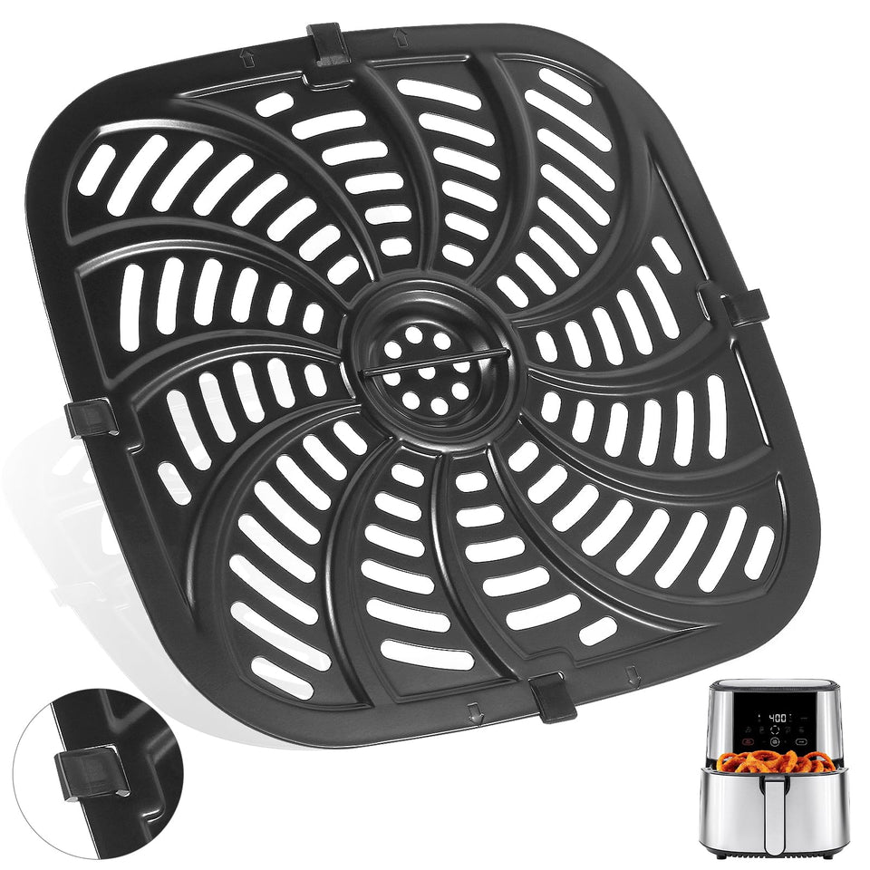 Ericair upgraded grill pan for Chefman 8 Qt improves browning and even heating