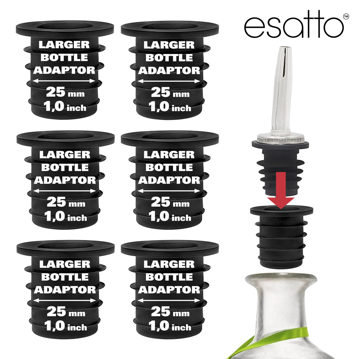 Esatto bar kit tool supports olive oil and liquor with style