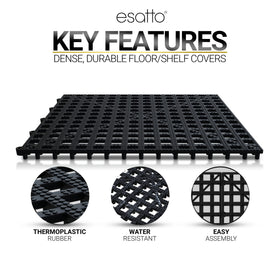 Esatto multipurpose bar kitchen mat adapts from drying rack to stylish counter accessory.