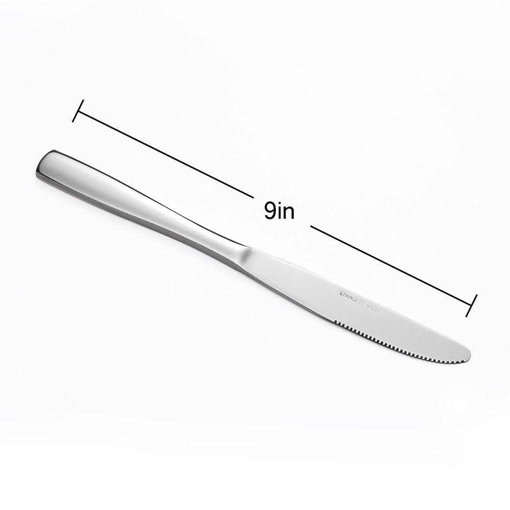 Eslite knives feature a high-polish finish for a sleek look