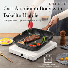 ESLITE LIFE double pour spouts drain excess oil after searing