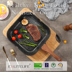 ESLITE LIFE 9.5-inch pan with magnetized induction base for fast heat