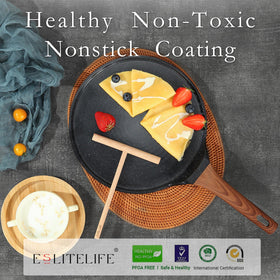 Durable ESLITE LIFE cast-aluminum body designed for longevity and easy cleaning.