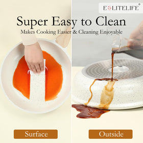 ESLITE LIFE oven-safe pan suitable for mid-range baking.
