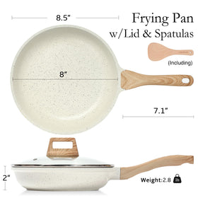ESLITE LIFE pan lid close-up highlights cool, secure handle