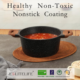 ESLITE LIFE 2.5-quart saucepan with lid for versatile sauces.