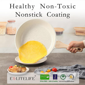 ESLITE LIFE veggies sauté pan ideal for quick, colorful vegetable sautés.