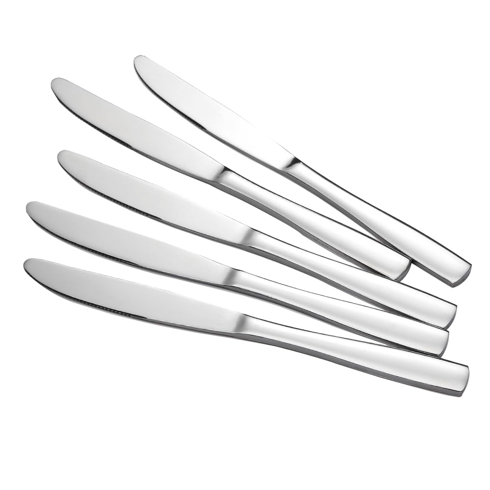 Eslite 12-piece stainless steel dinner knives set with durable construction