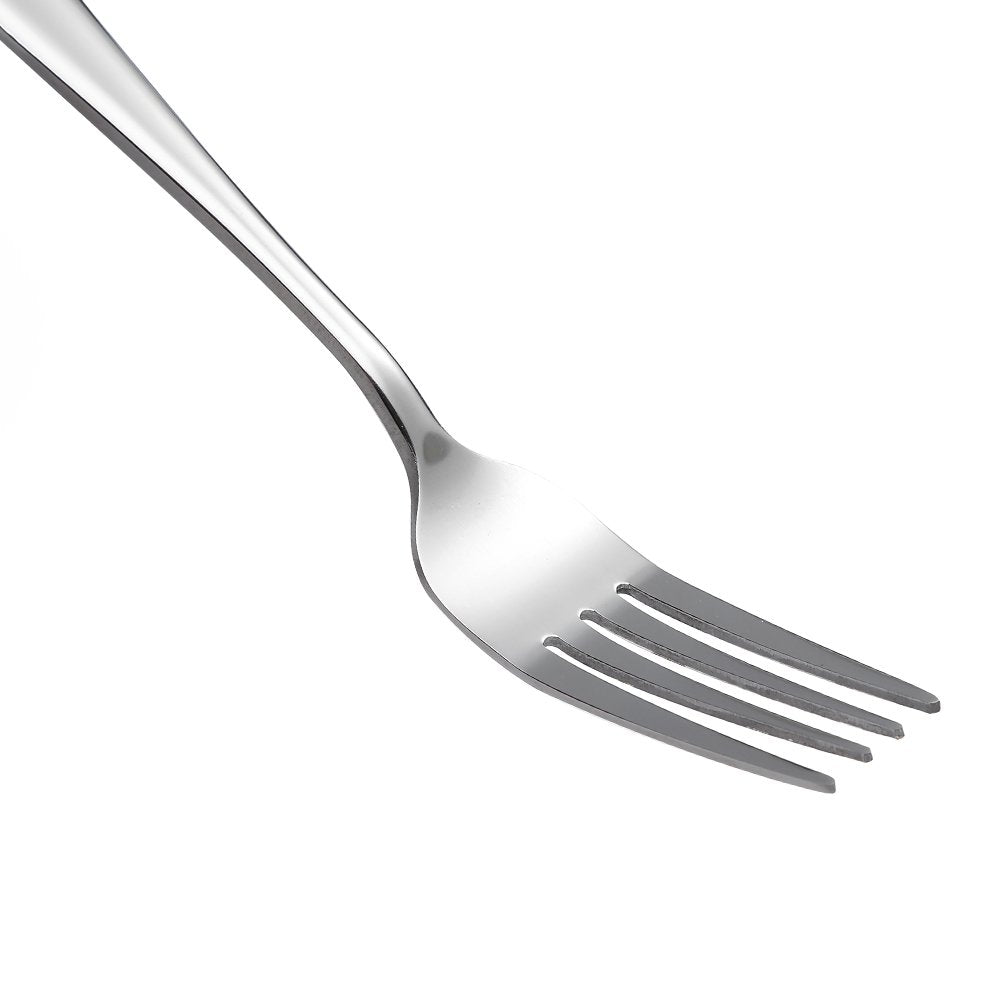 Eslite Staintess steel salad forks, dishwasher-safe, simplify cleanup after meals.