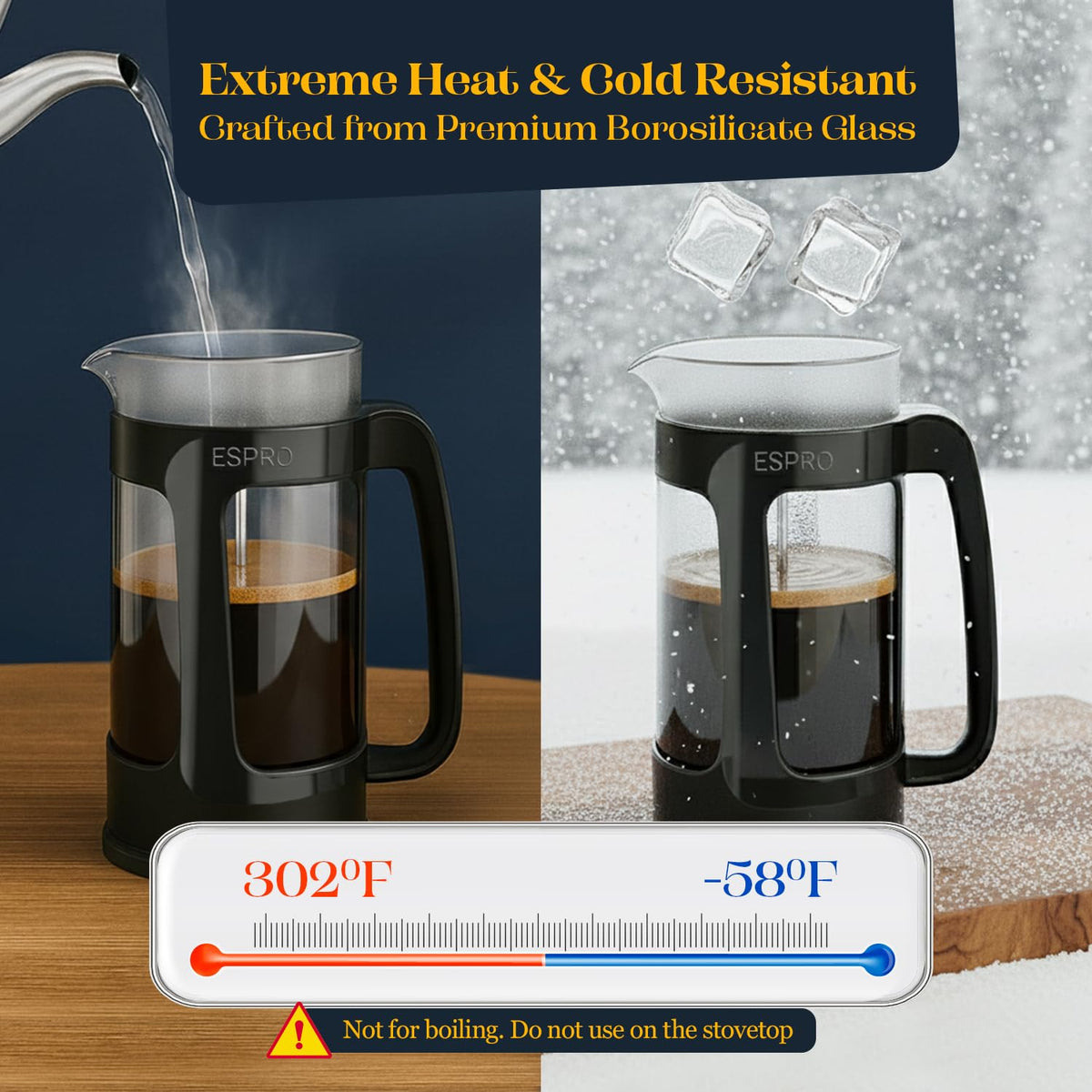 ESPRO Light P3 ultra-fine mesh filter for clean flavor