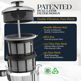 ESPRO Plus P5 dual-layer micro-filter delivers clean, balanced flavor