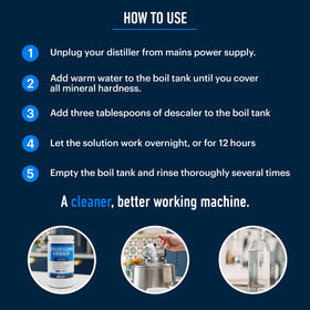 Boiling water after descaling with Essential Values descaler