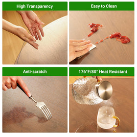 ETECHMART 2.0mm thick protector shows heat resistance for hot dishes