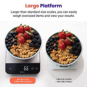 Etekcity USB-C rechargeable battery powering the scale
