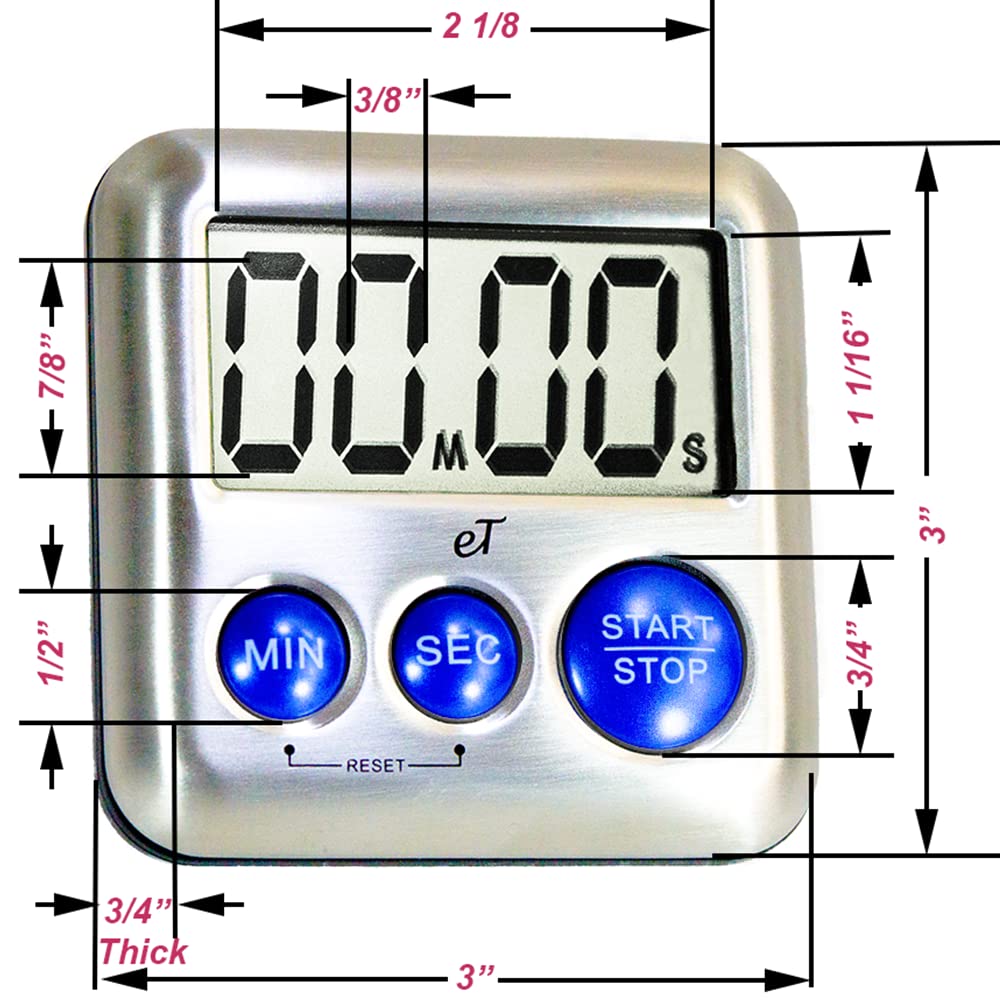 eTradewinds Plumberry timer kickstand for hands-free countertop use