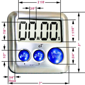 eTradewinds Plumberry timer kickstand for hands-free countertop use