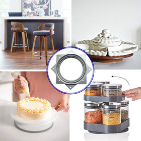 Evadow kitchen storage turntable helps organize counters and cabinets