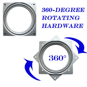 Evadow zinc plated steel swivel with rust resistance for durable kitchen displays