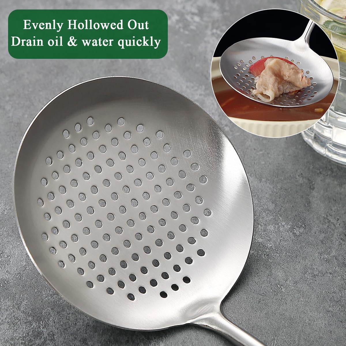 Evanda professional-grade tools for versatile wok cooking tasks.
