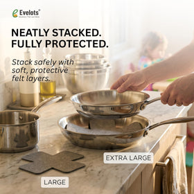 Evelots 16x14 inch medium protector suits smaller dishes.
