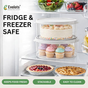 Evelots 4-pack 10-inch dishwasher-safe tray for easy cleanup.