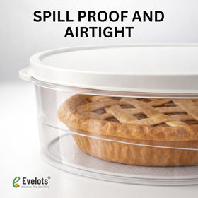 Evelots fridge and freezer safe design keeps pies and cupcakes fresh.