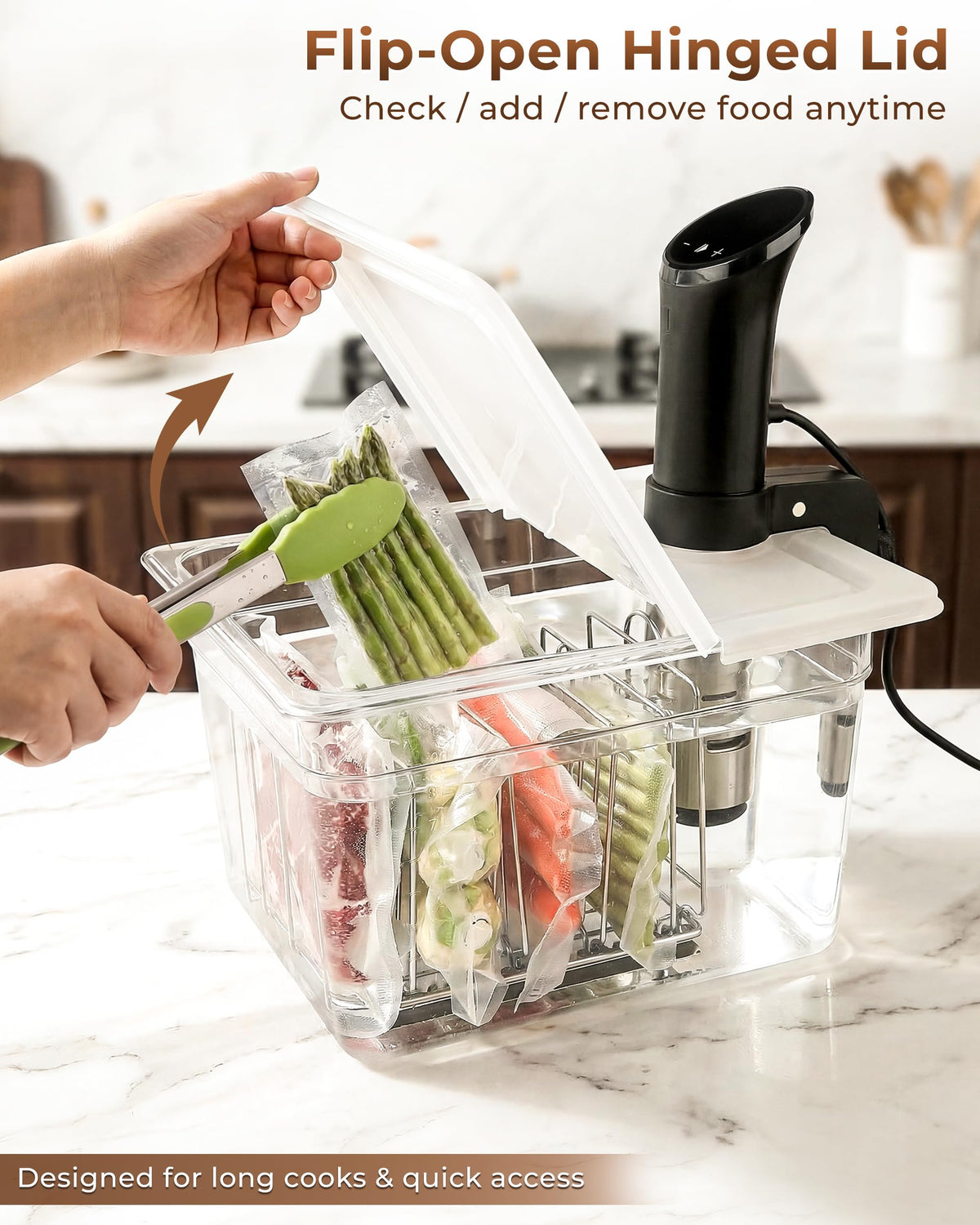 EVERIE Anova compatibility for easy setup with compatible devices.