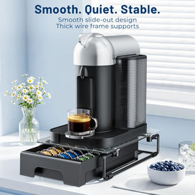 EVERIE compact footprint saves counter space while holding pods