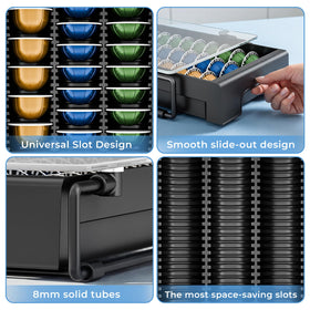 EVERIE metal frame provides durable support for drawer and brewer
