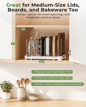 Everie heavy-duty 5mm wire dividers support heavy pans without bending